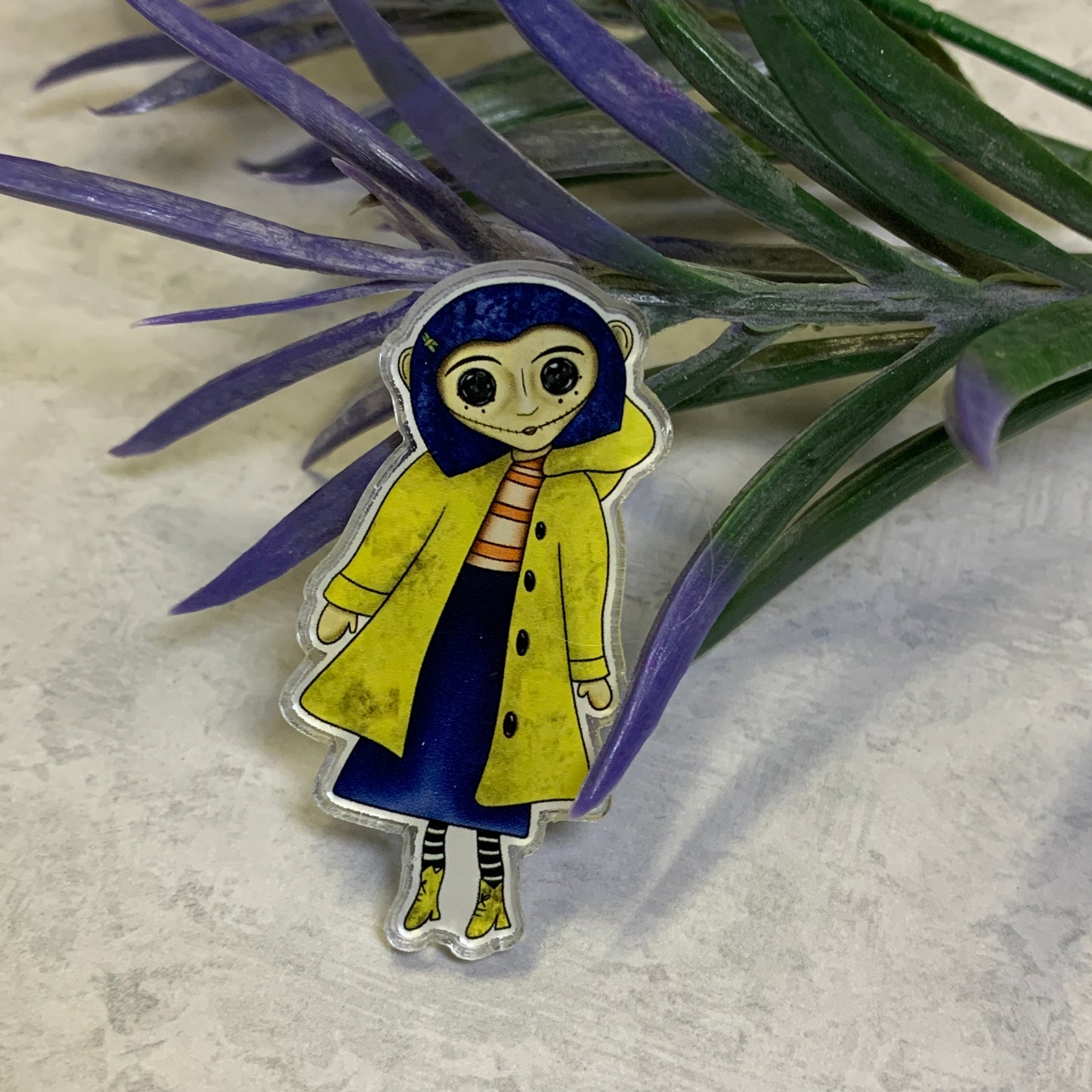 Coraline Acrylic Pins Other Mother Wybie Doll Halloween Trading Pins Collectible Pins Set - TinakayCreations