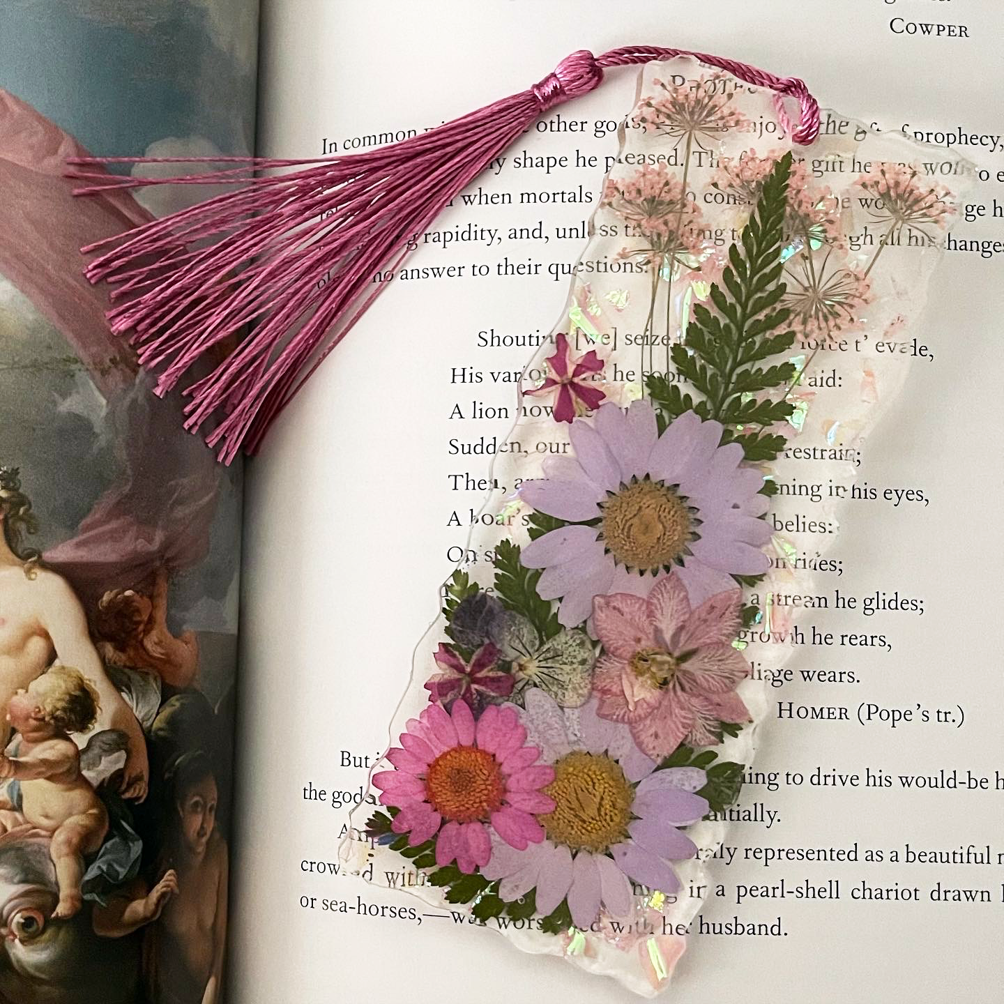 How to Make Laminated Flowers Bookmark - The Southerly Magnolia