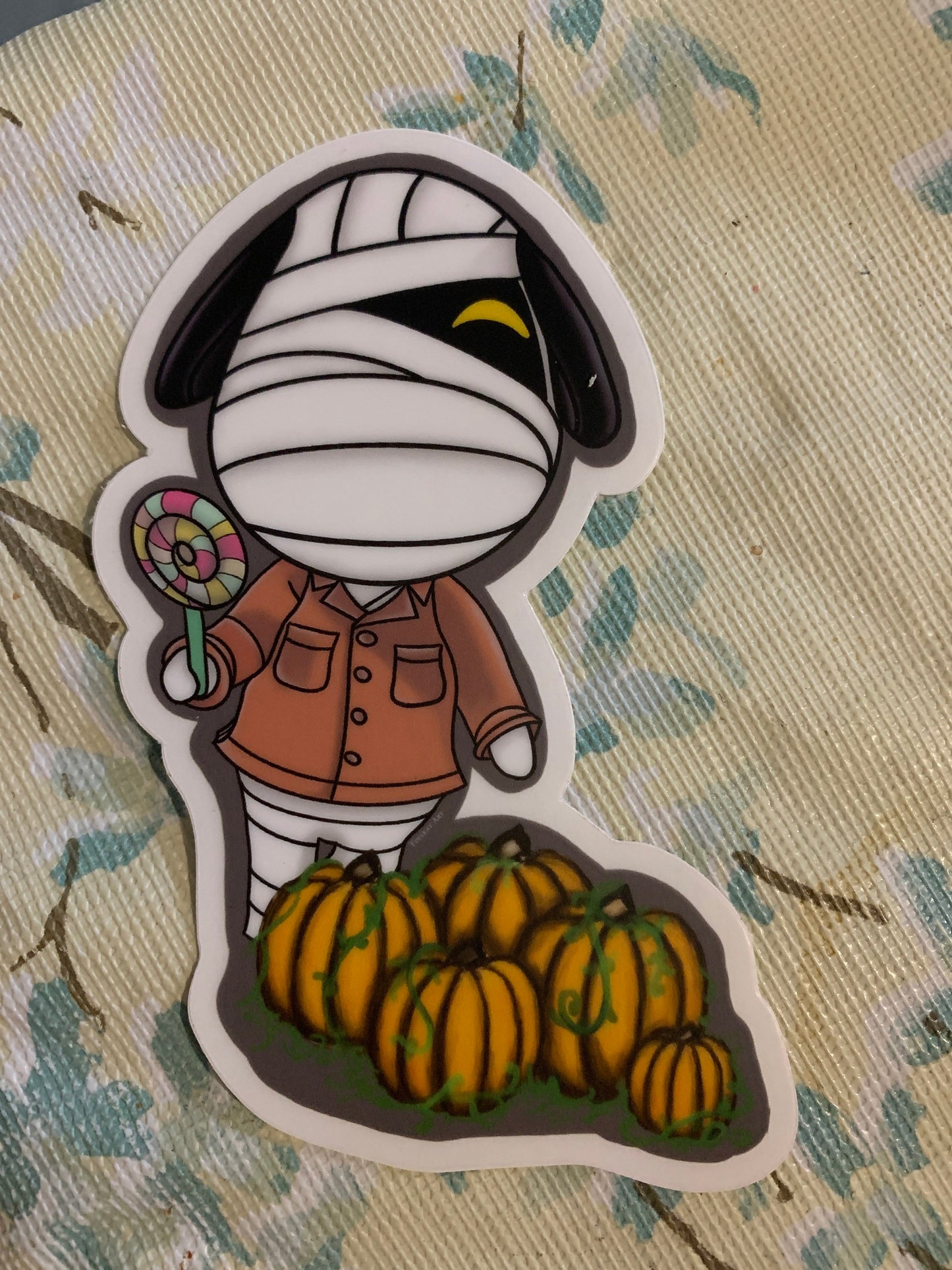 Lucky’s Pumpkin Patch Sticker Animal Crossing New Horizons - TinakayCreations